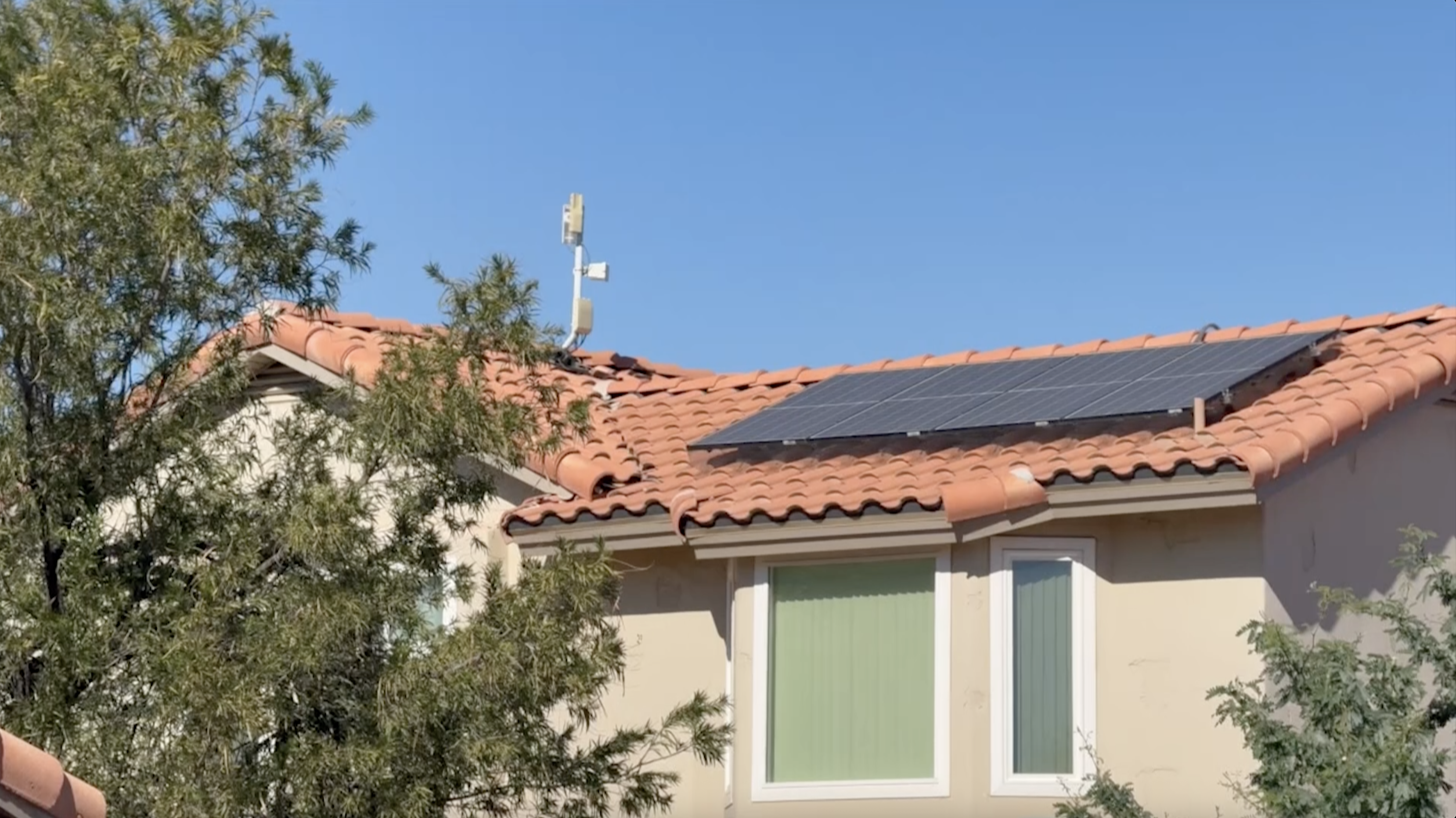 Solar panel on home