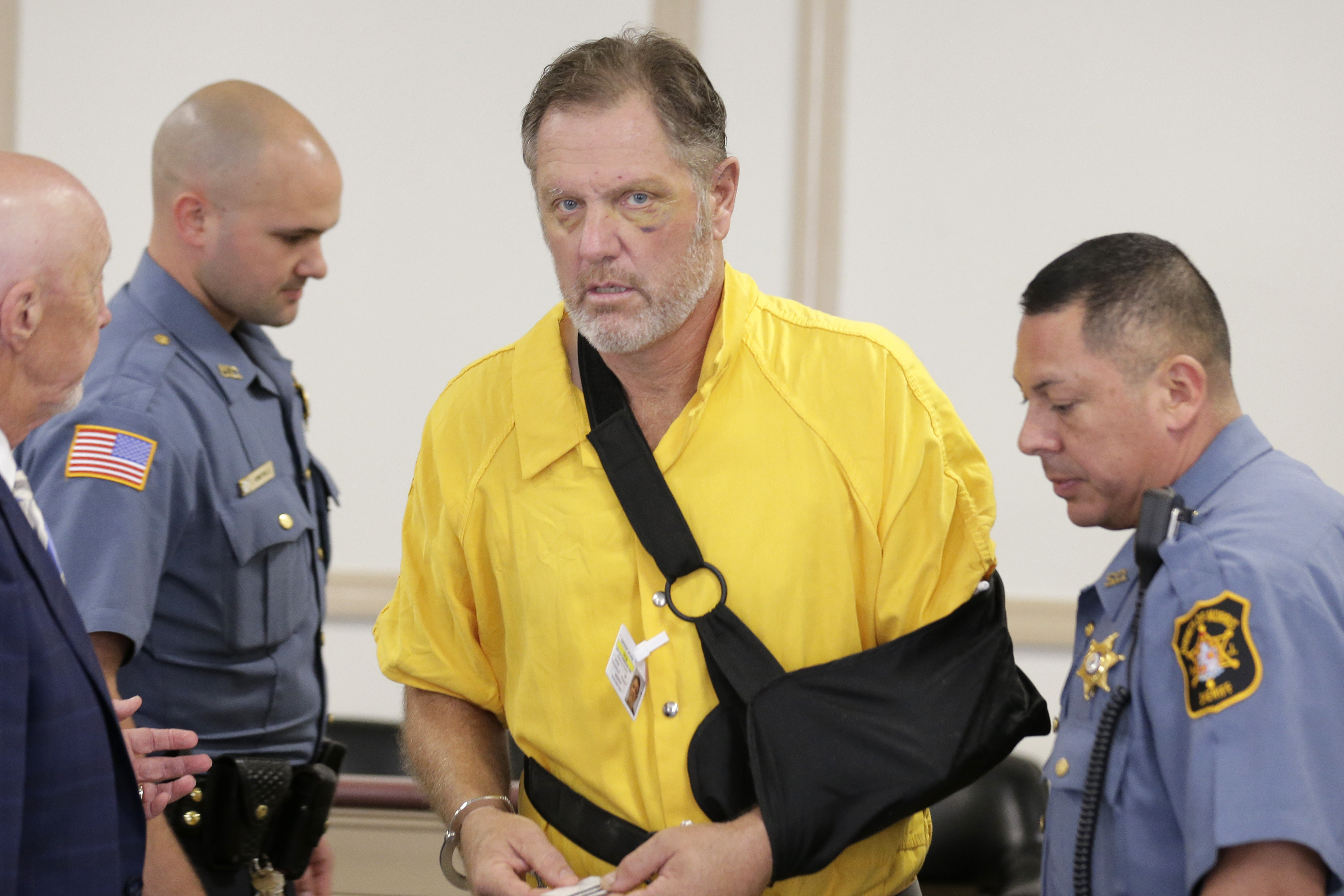 Michael Barisone appears in court in August 2019