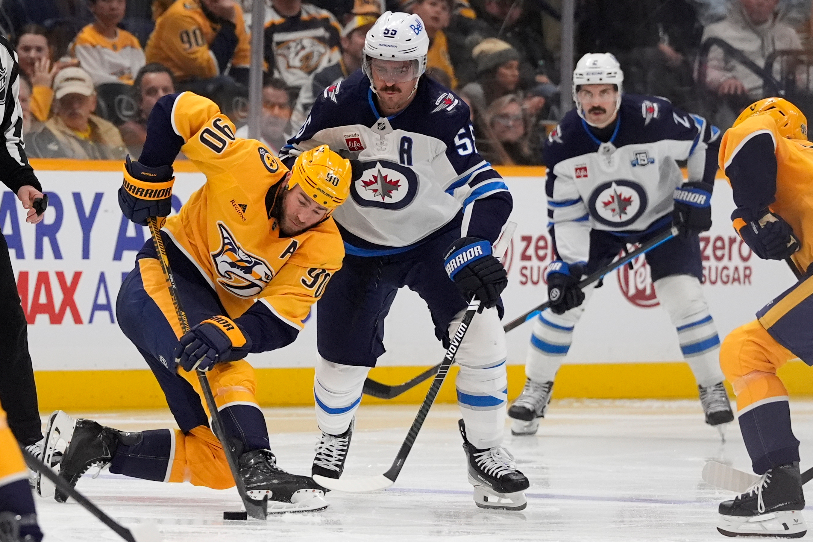 Jets Predators Hockey