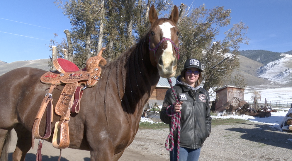 Graysen O'Connor and her horse Fancy, Arlee Mt.