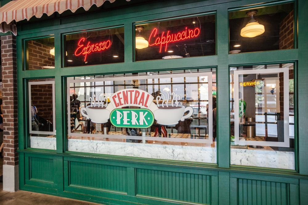 The outside of the Central Perk Cafe.