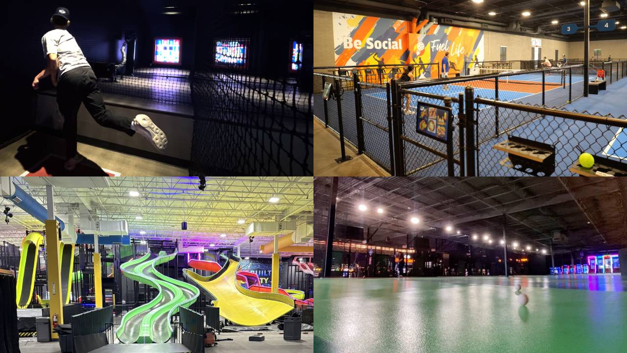 New businesses featuring baseball, pickleball, and slides open at Mesa Riverview