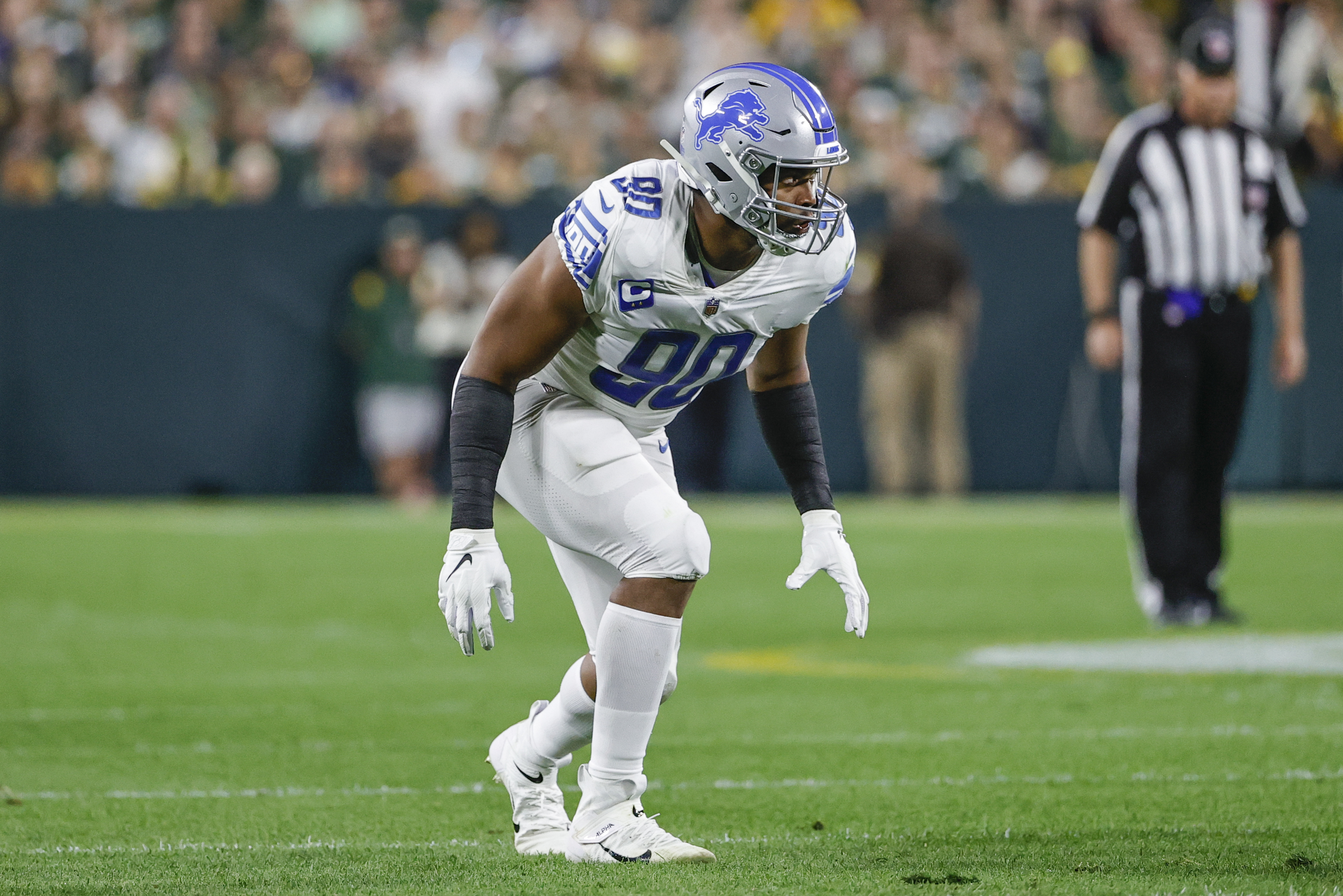 Trey Flowers Lions Packers Football