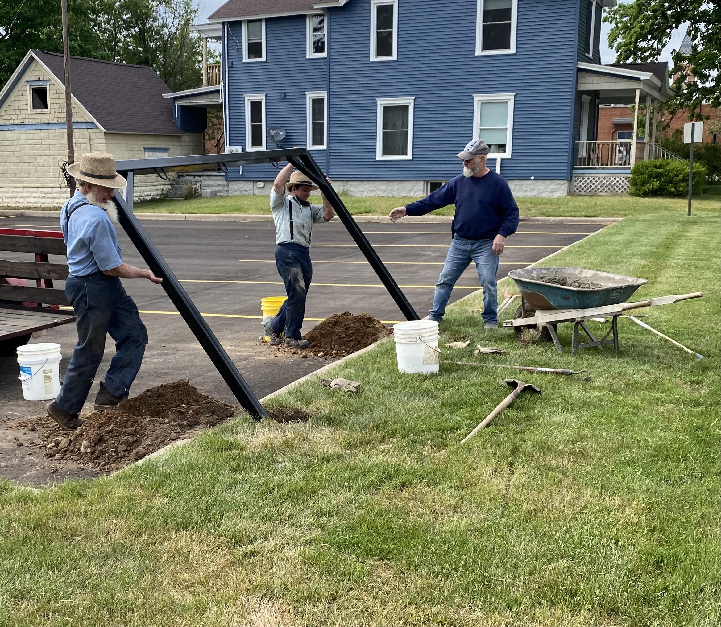 Installing the hitching post .jpeg