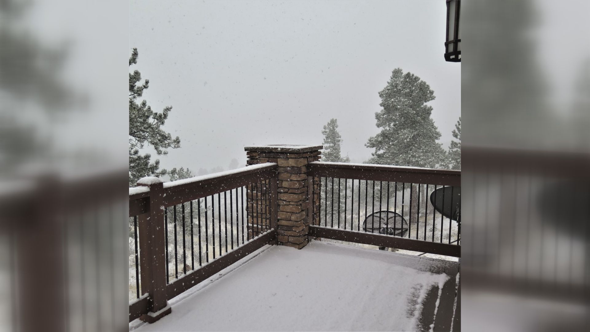 Woodland Park April snow