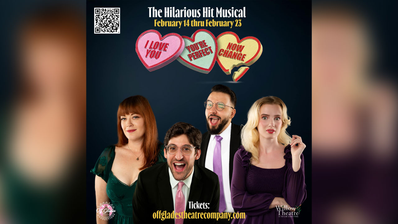 'I Love You, You're Perfect, Now Change' flyer for Boca Raton shows Feb. 14-23