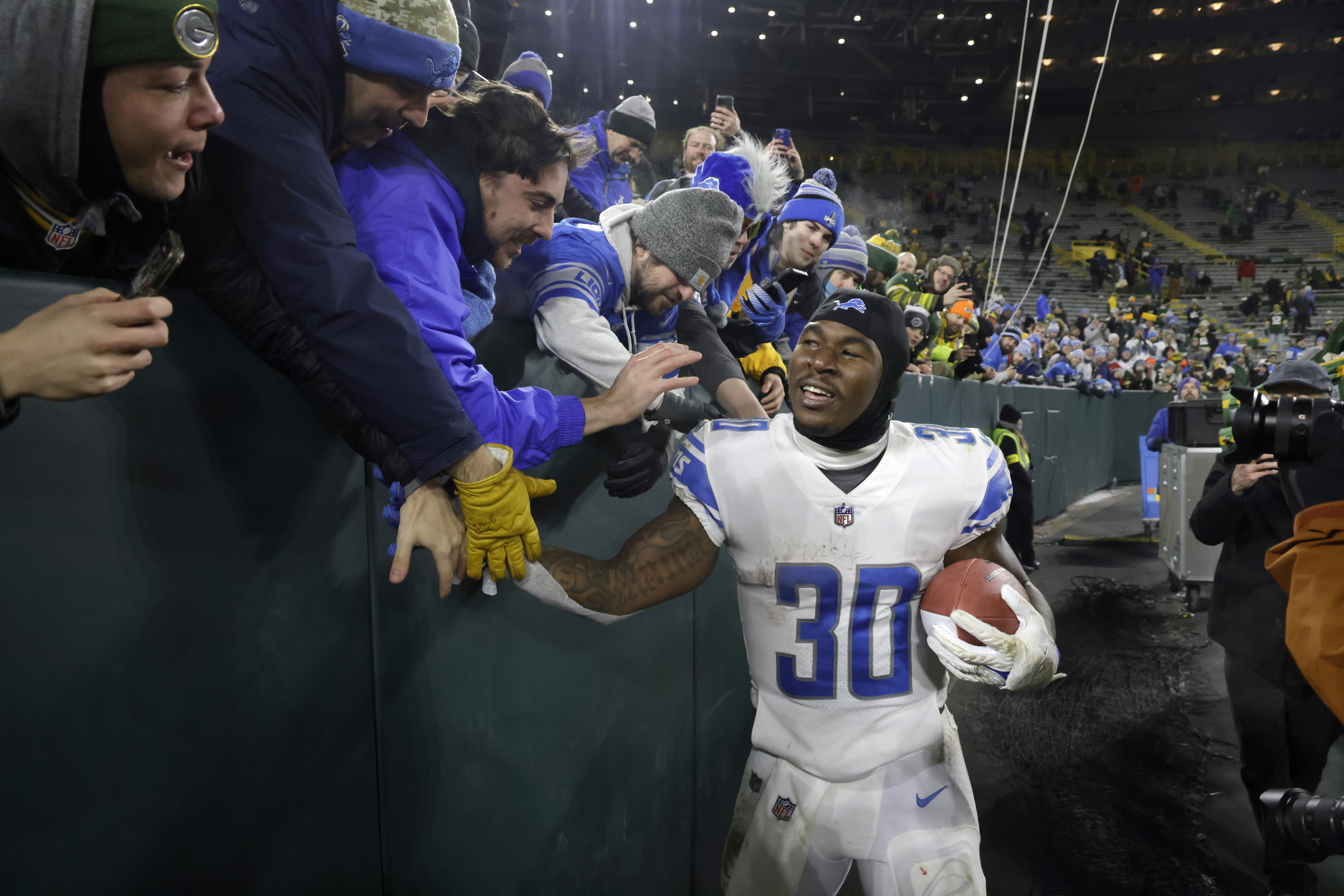 Jamaal Williams Lions Packers Football