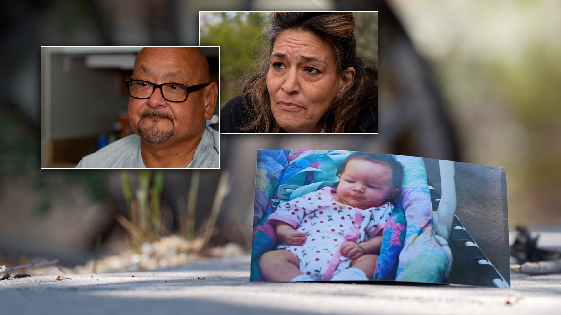 Stephen Martinez and Kim Estrada and baby Heather Mares