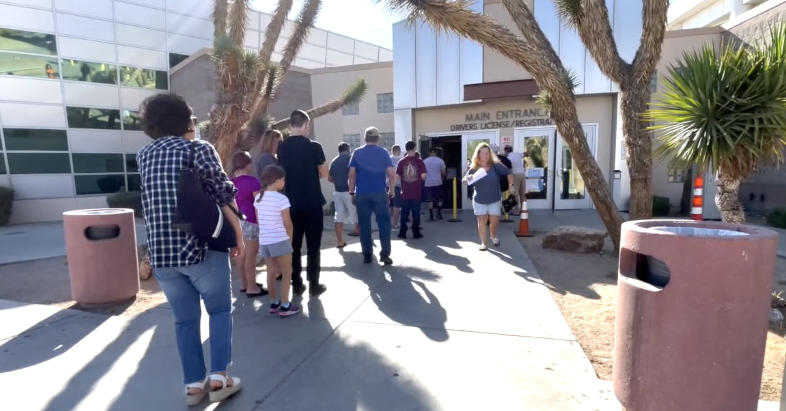 Nevada DMV line