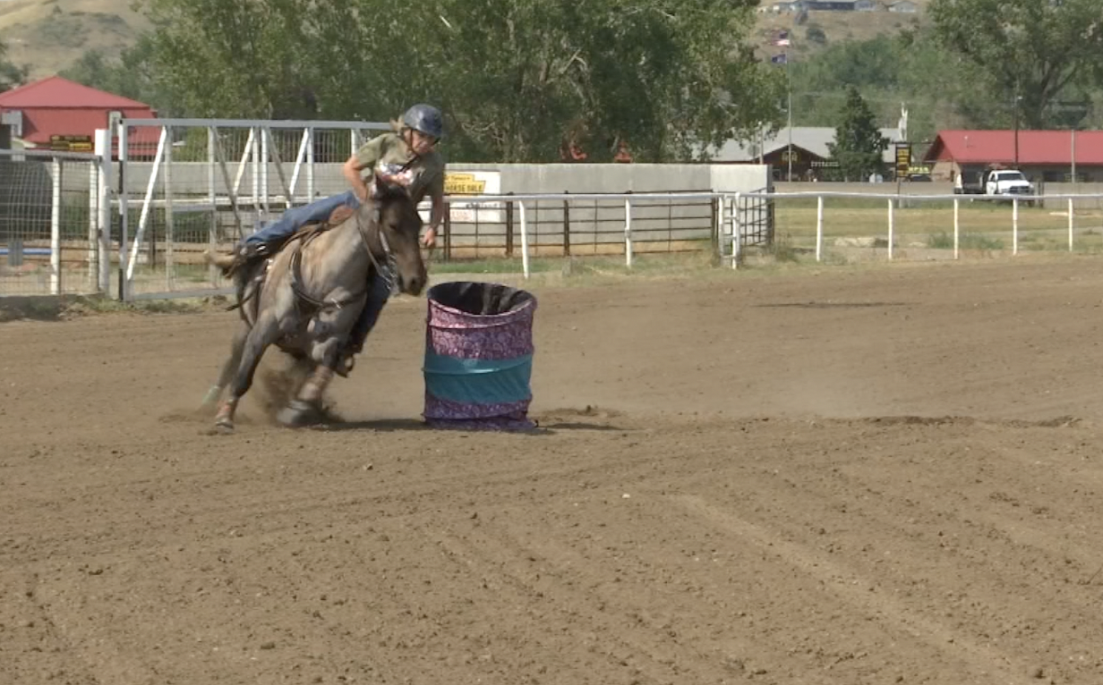 Cathy Roesler barrel racing