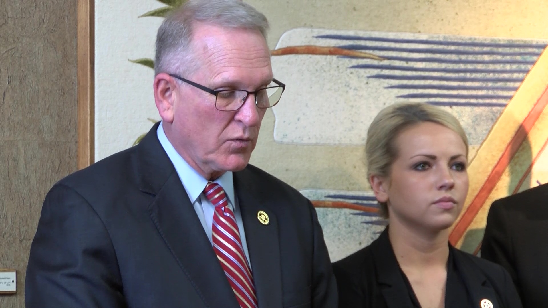 Montana Attorney General Tim Fox and MT Department of Justice’s cybercrime agent Kati Stewart