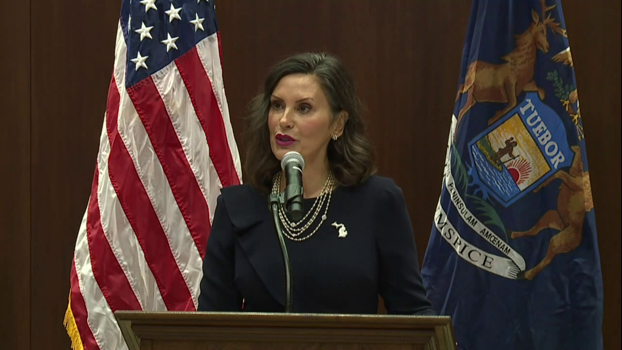 Whitmer Defend Michigan Economy Speech