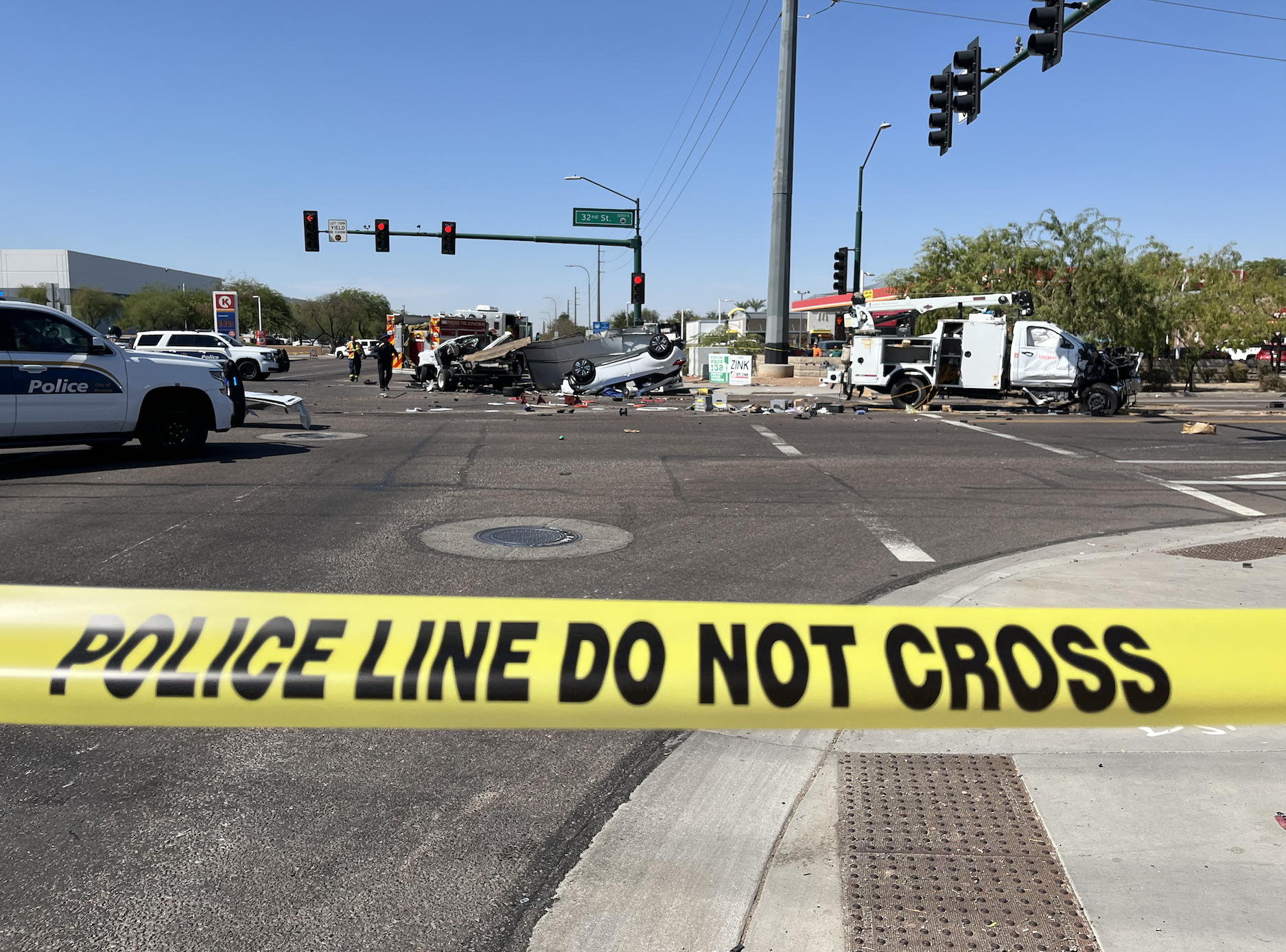 32nd St Broadway stolen truck crash