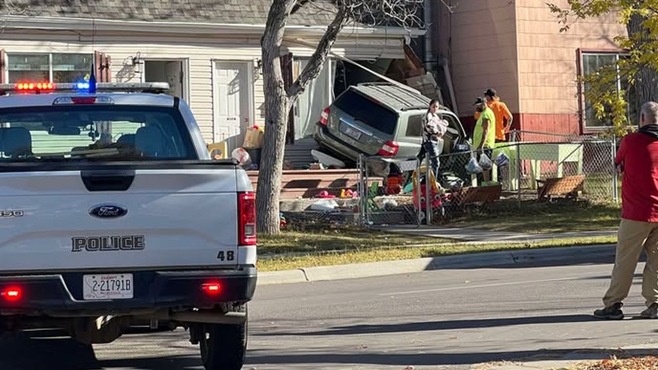 A vehicle crashed into Toby's House Crisis Nursery in Great Falls on Tuesday, October 21, 2025.