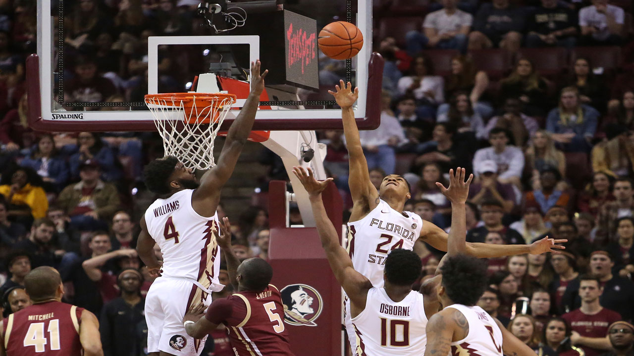 Florida State Seminoles Devin Vassell and Patrick Williams vs. Boston College Eagles