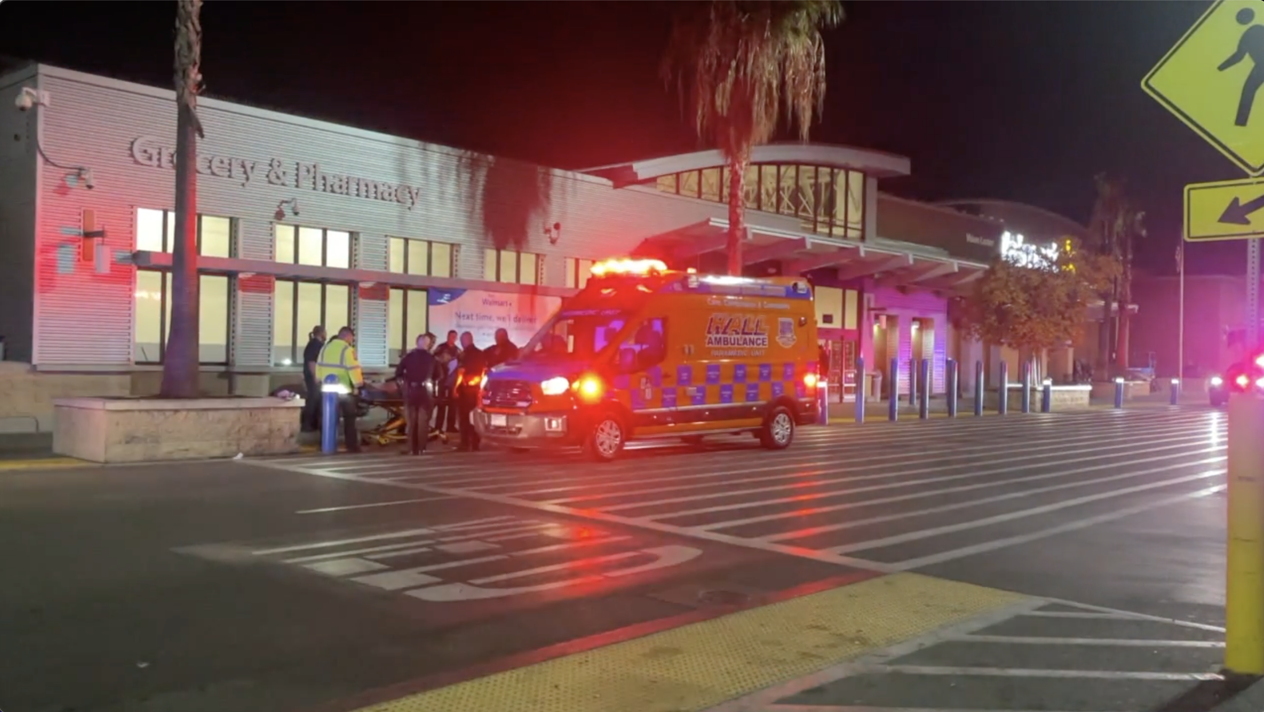 First responders at east Bakersfield Walmart