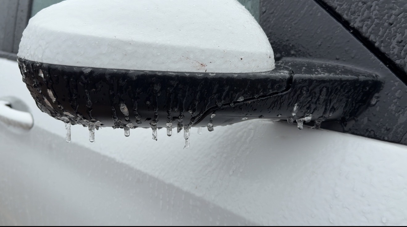 ice on car