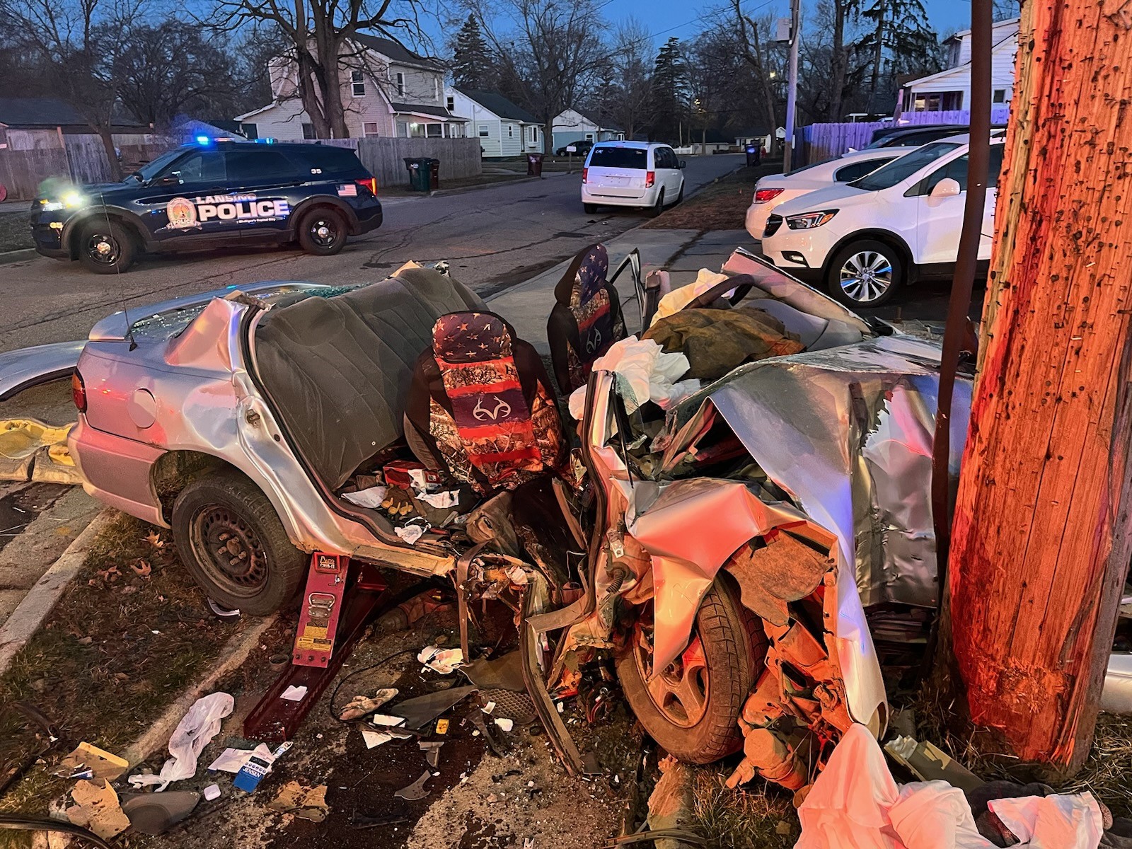 Lansing Fire Dept Crash