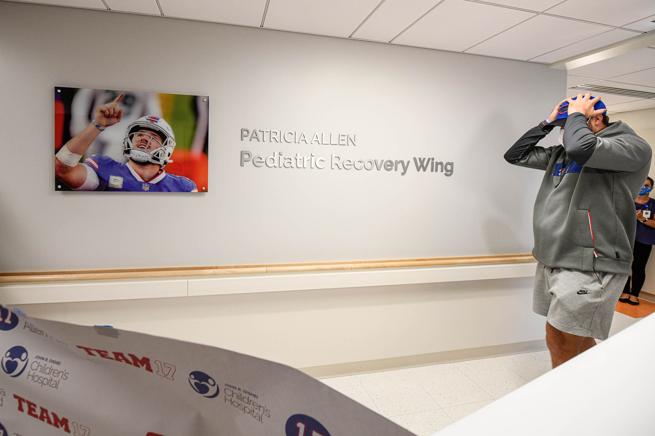 oishei children s hospital wing honoring patricia allen unveiled to bills qb josh allen