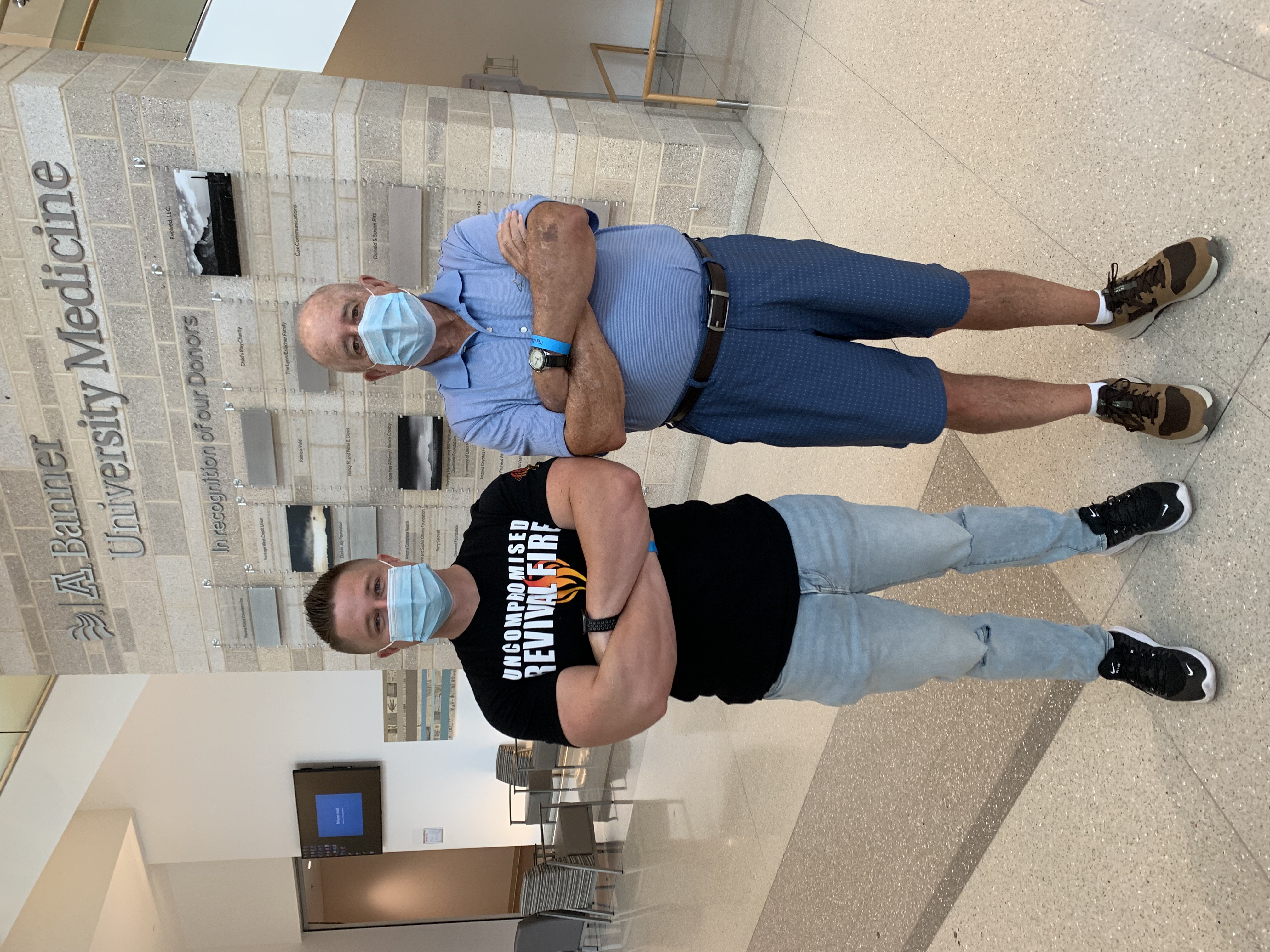 Kendrick Pittman and George Sallaberry at Banner University Medical Center