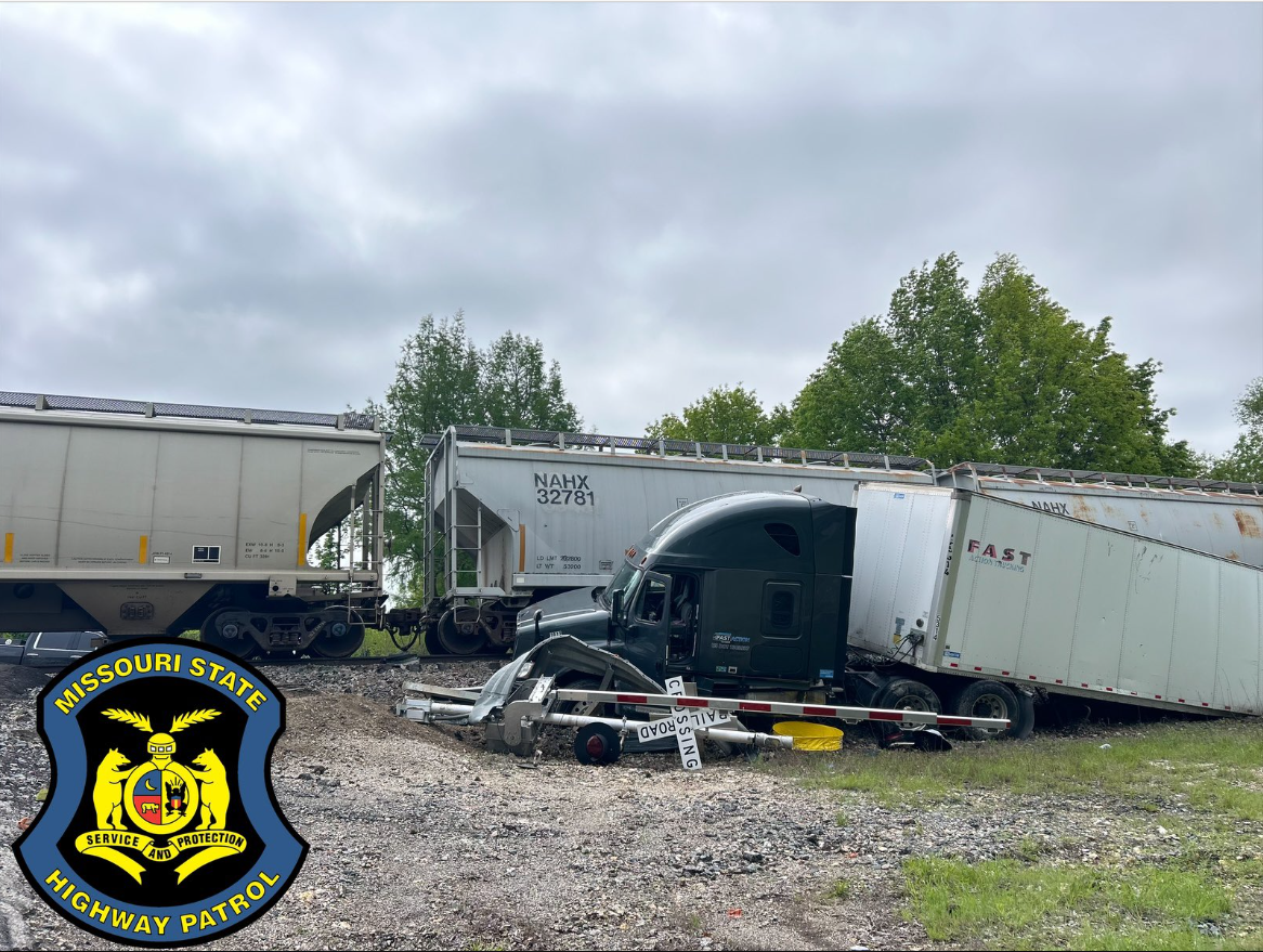 semi vs. train crash