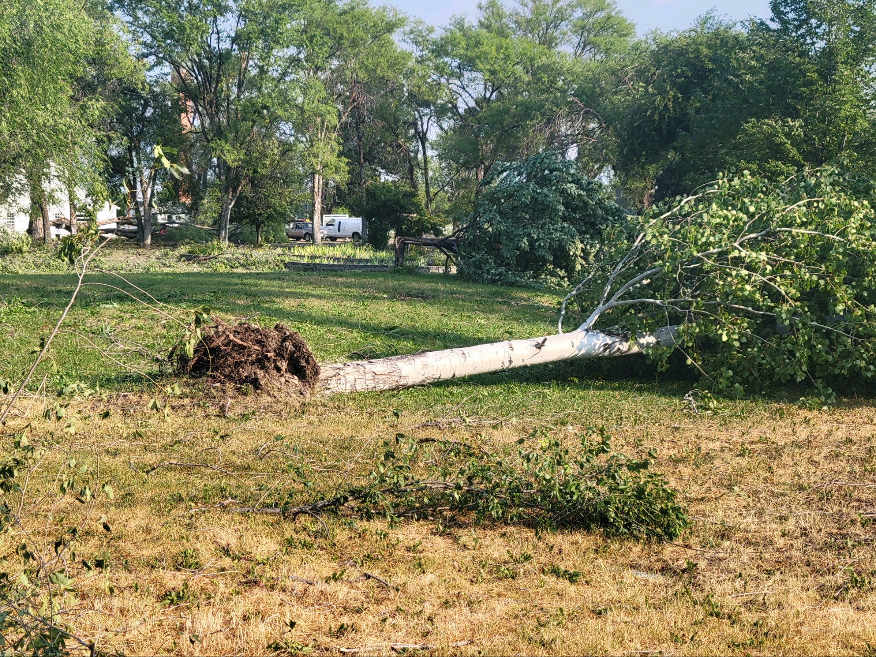 Historical Museum at Fort Missoula damage