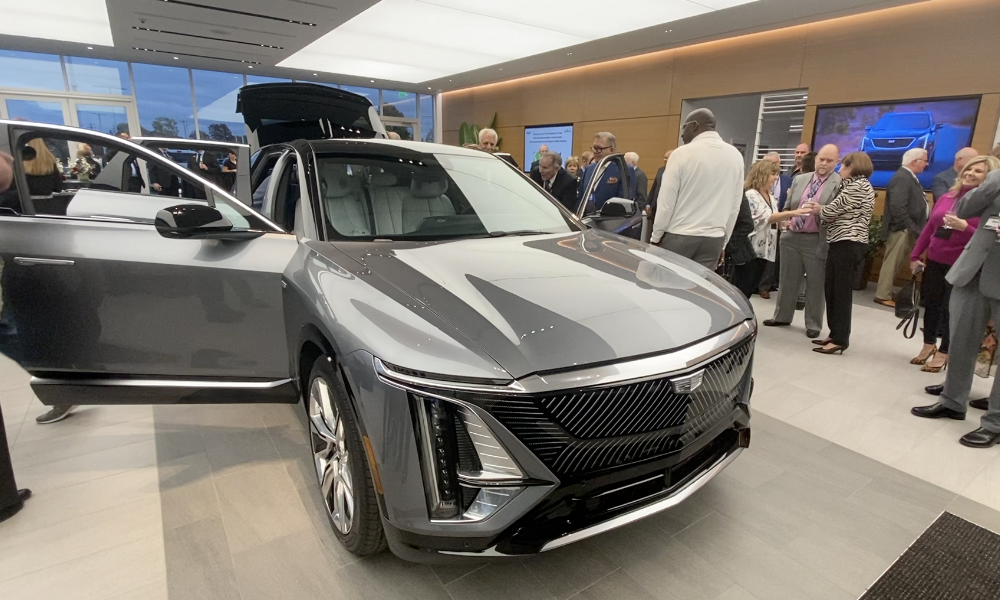 Lansing auto group opens new Cadillac dealership and shows off Lyriq