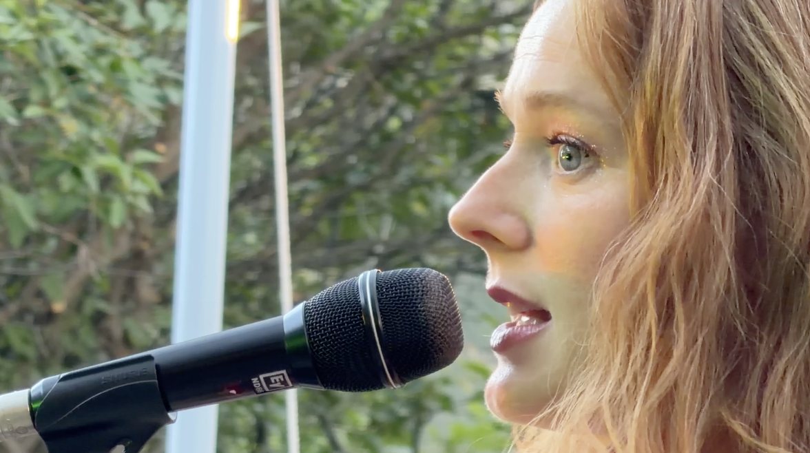 Ingrid Avison performs at Stone Cottage Studios in Boulder