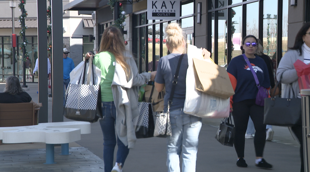 Shoppers at Tulsa Premium Outlets