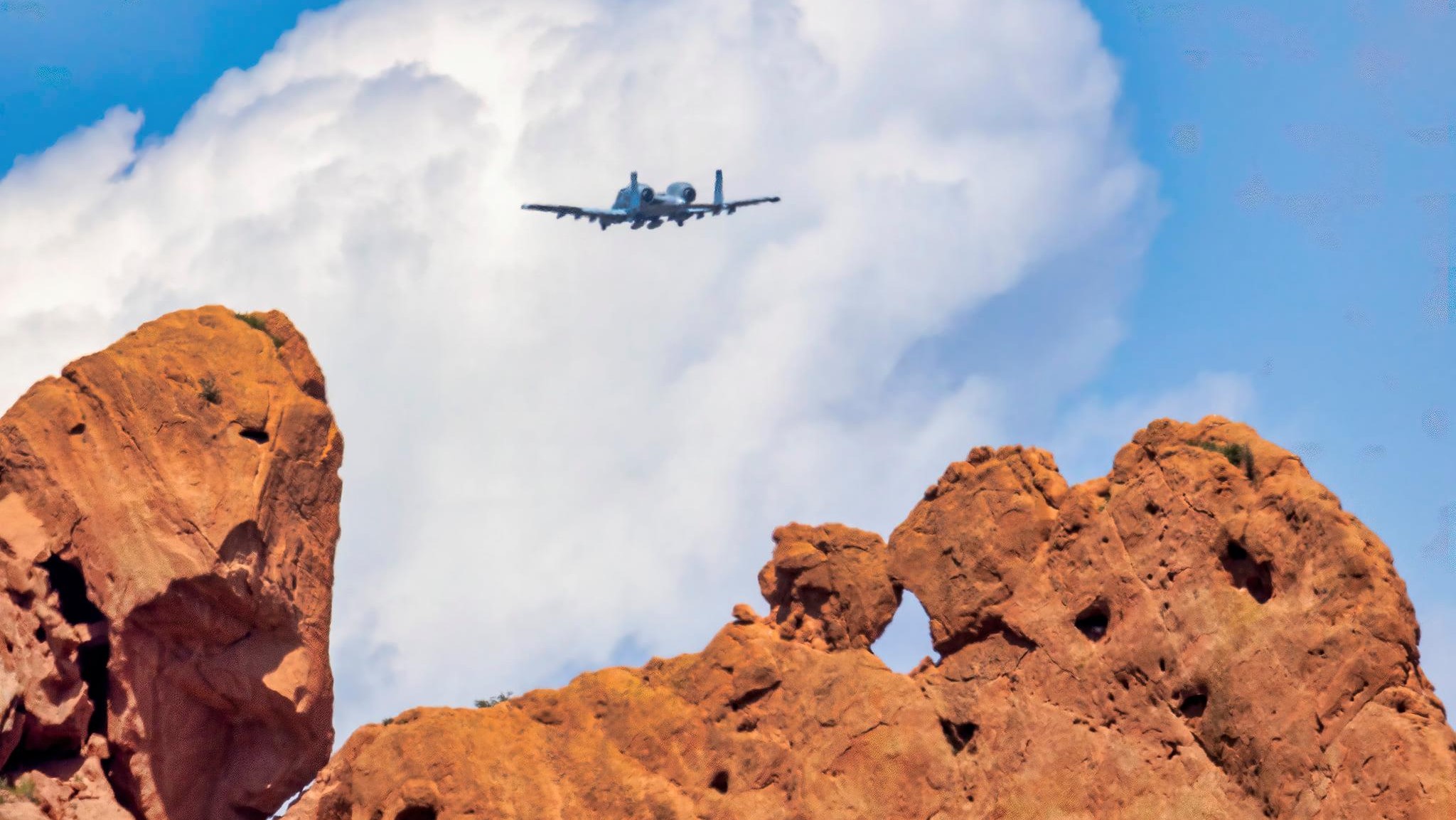 Larry Marr Garden of the Gods airplane