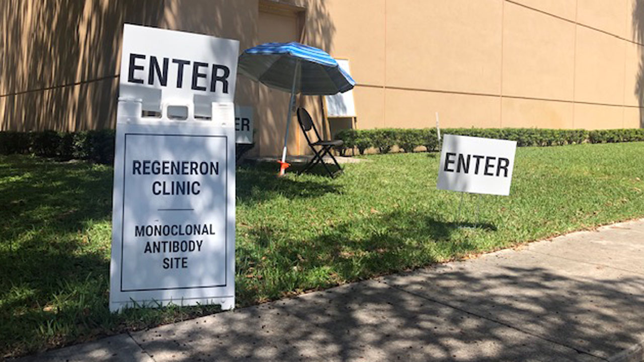 Regeneron clinic at Westgate Park on Aug. 19, 2021