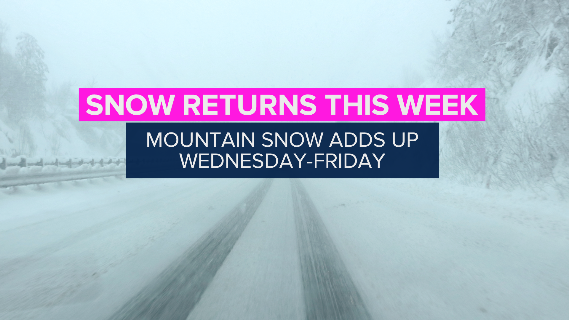 Snow, rain, and much colder temperatures forecasted for end of week