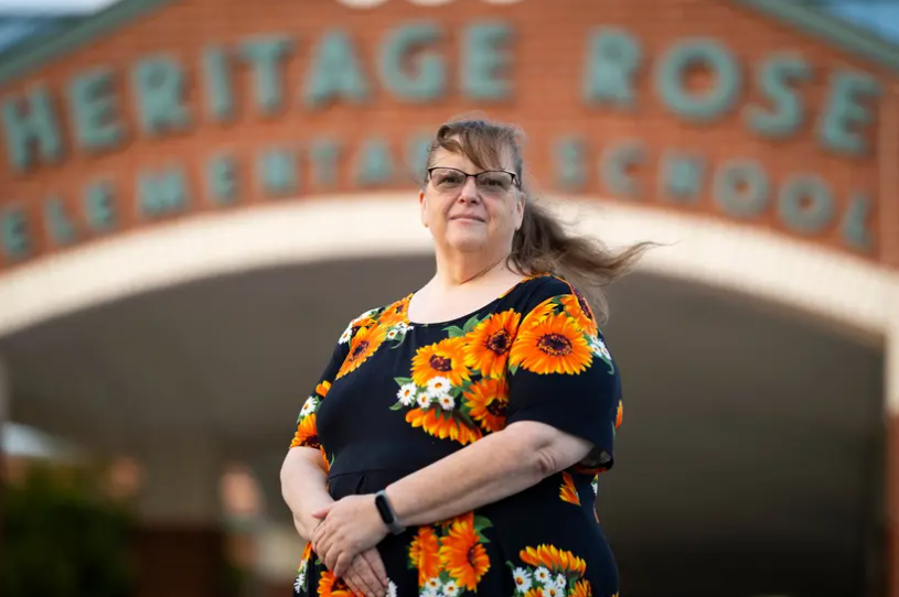 Nadene Casteel, a teacher at Heritage Rose Elementary School in Fort Bend County, says classrooms have become increasingly difficult to manage since the pandemic.