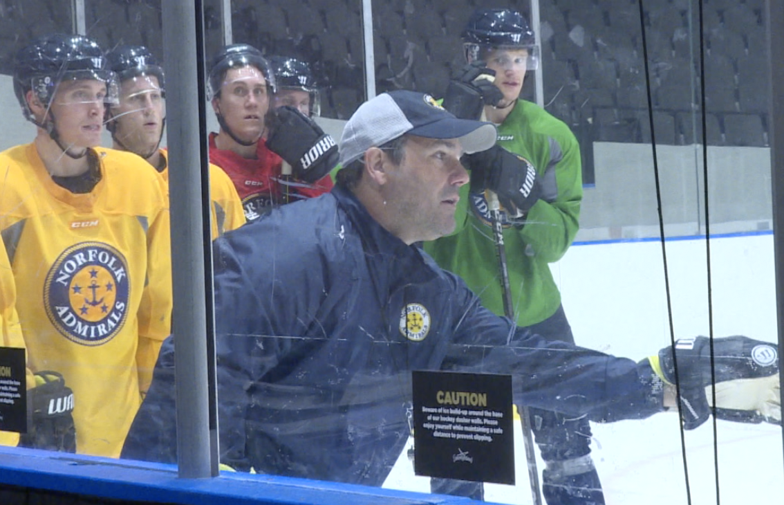 Admirals coach Rod Taylor