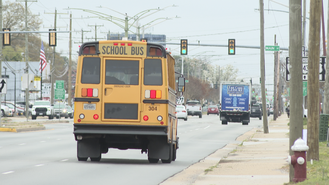School bus on Jefferson Avenue