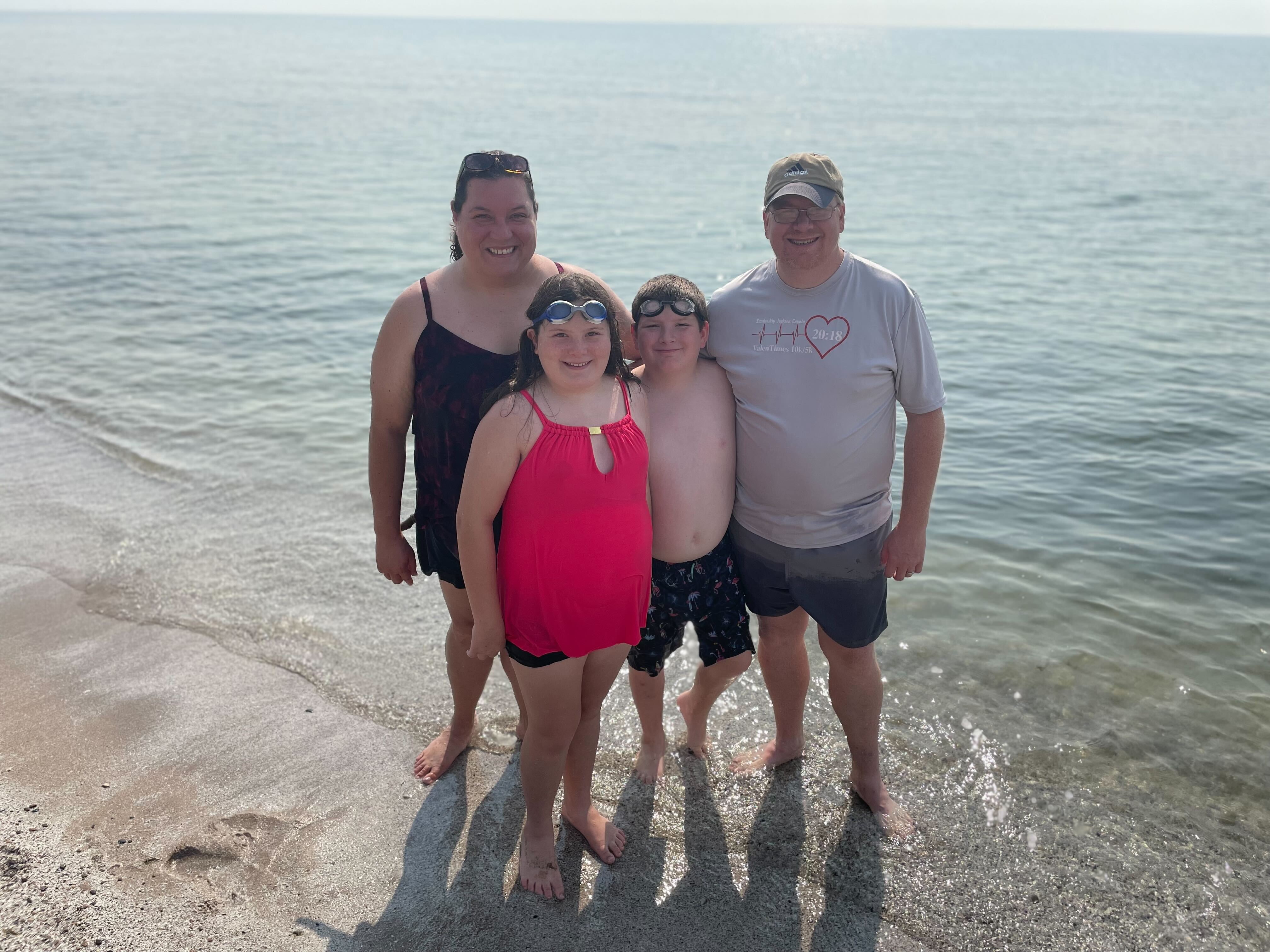 Water-loving family looking forward to Olympic swim events 
