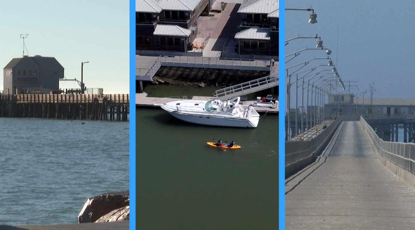 The Cal Poly pier, Port San Luis pier and Morro Bay