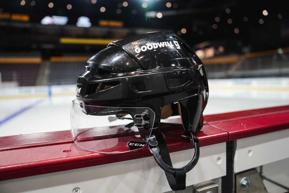 Coyotes helmet