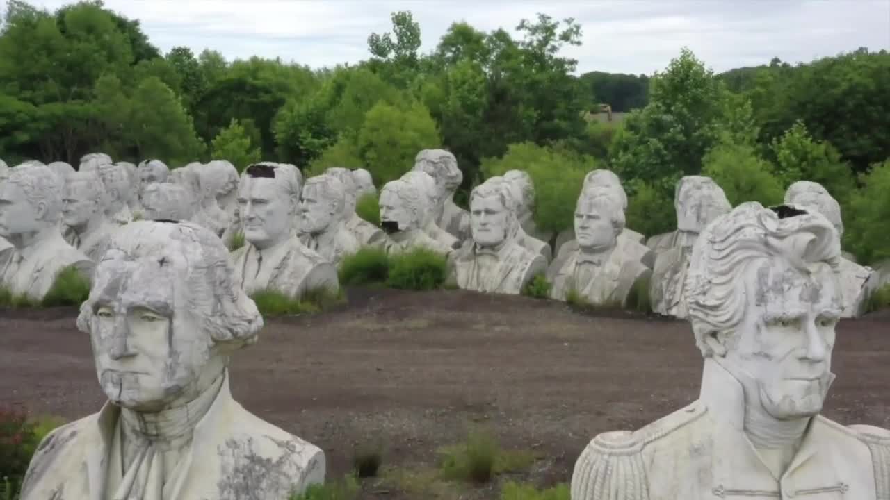A plan to turn 42 giant presidential heads into a James City County attraction is on hold after a 3-2 board vote to defer.