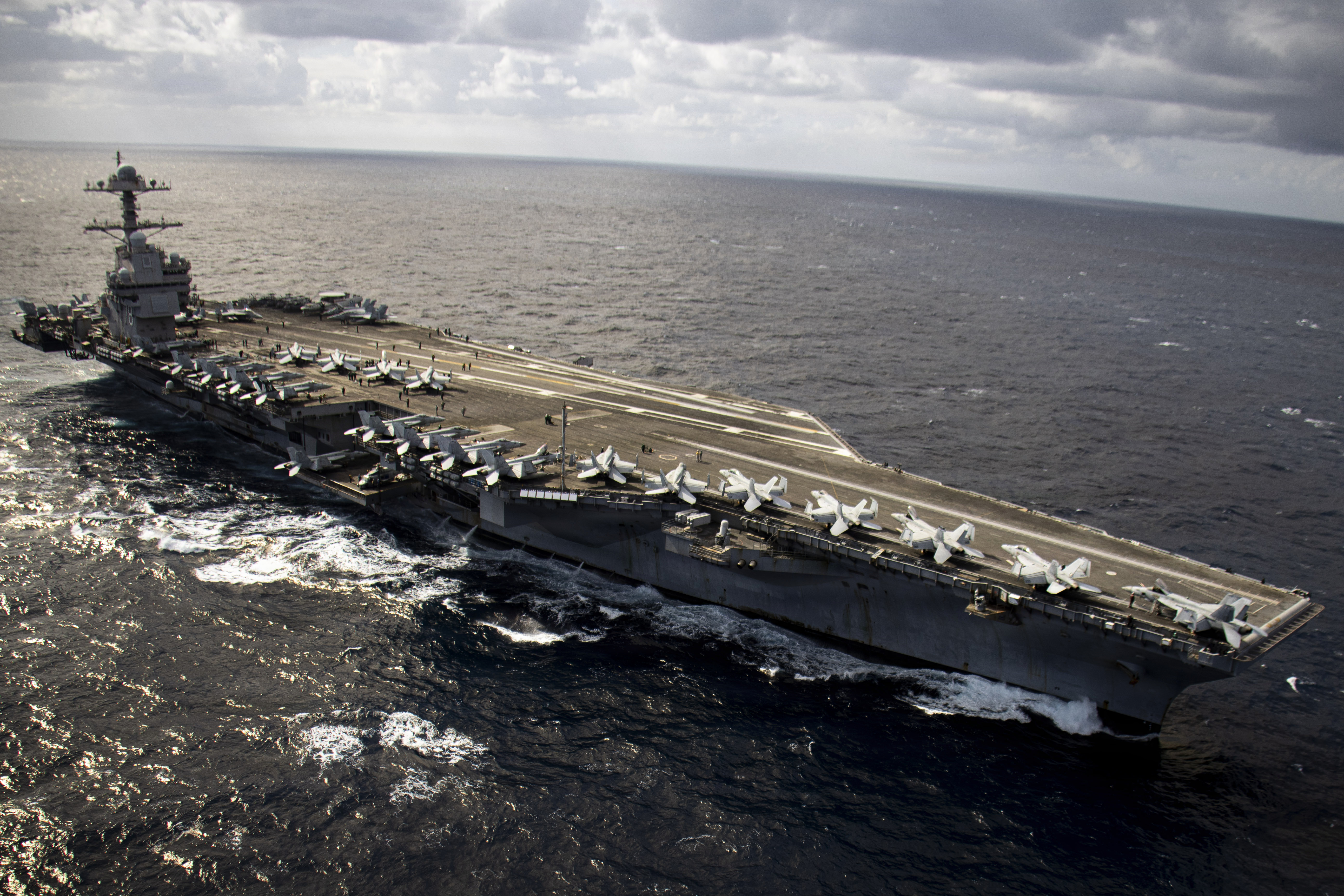 USS Gerald R. Ford (CVN 78) in the Eastern Mediterranean Sea