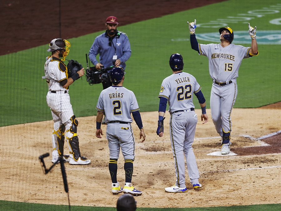Brewers Padres Baseball