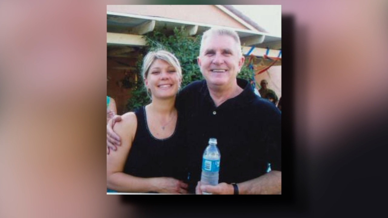 Nicole Sinkule and her father, Glenn