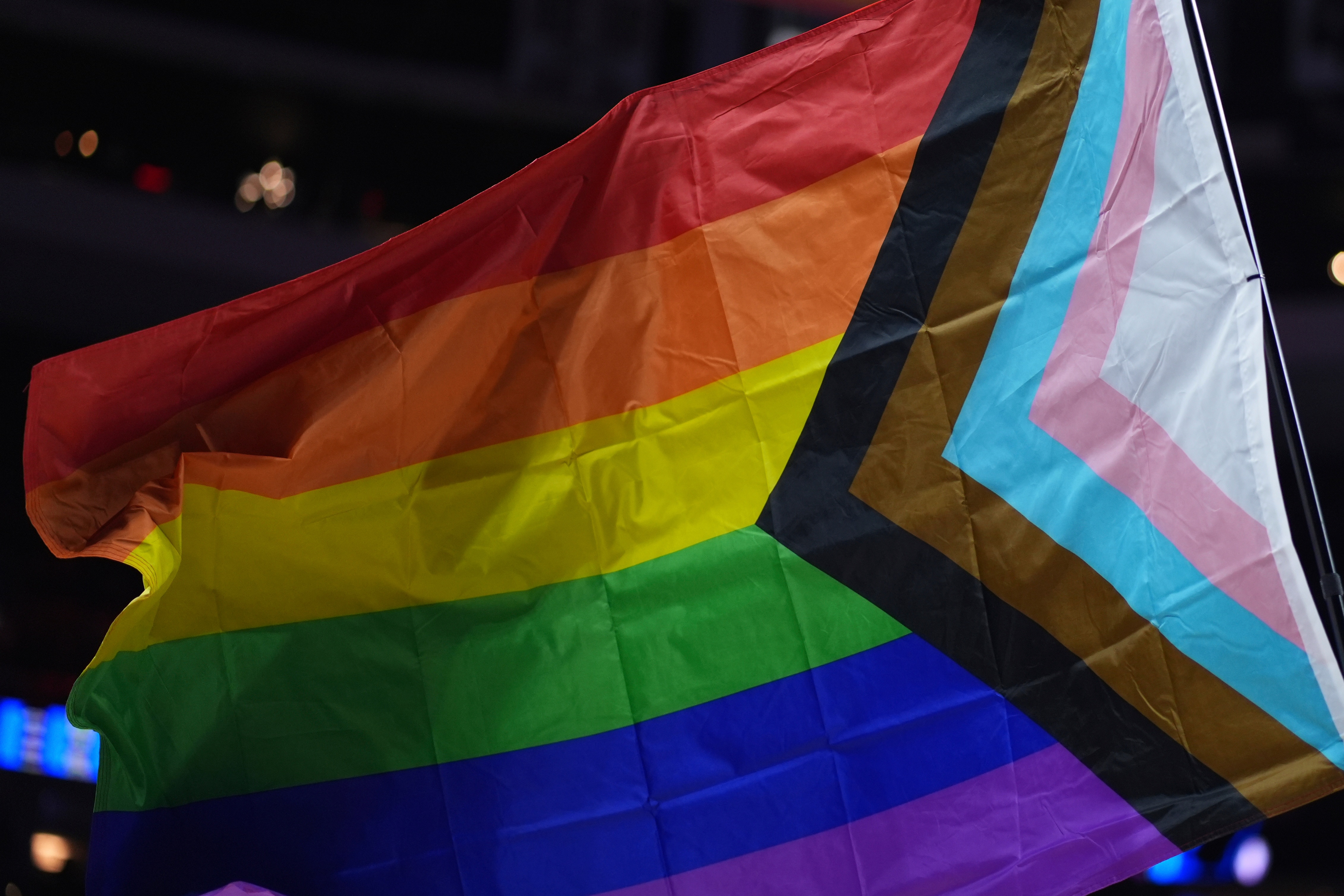 A pride flag.