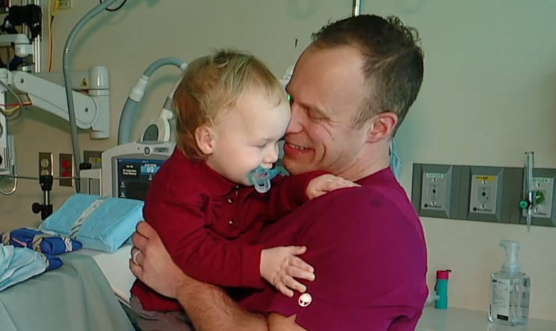 Dad becomes nurse after son's NICU stay