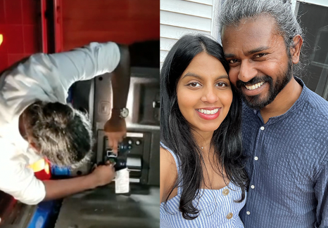 Wedding guests save the day