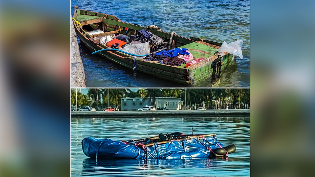 Cuban migrants in Key West on Oct. 10