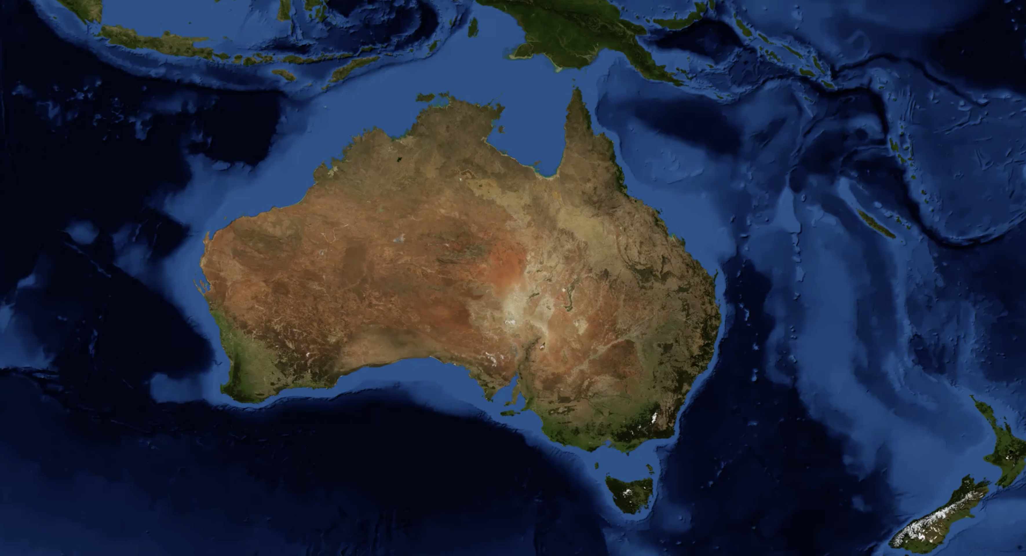 Australia satellite image