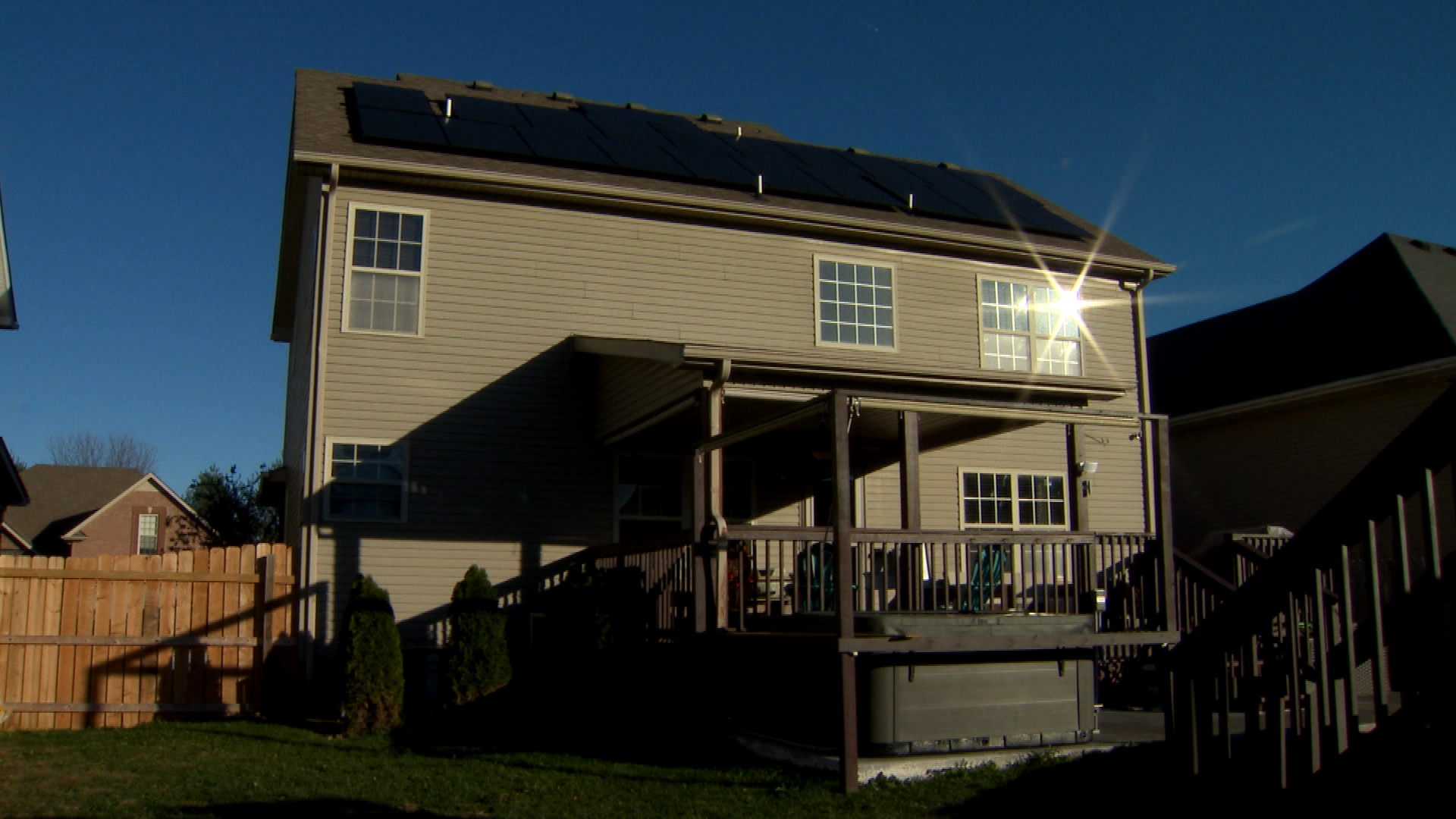 Daniel Carpenter home in Clarksville with solar panels