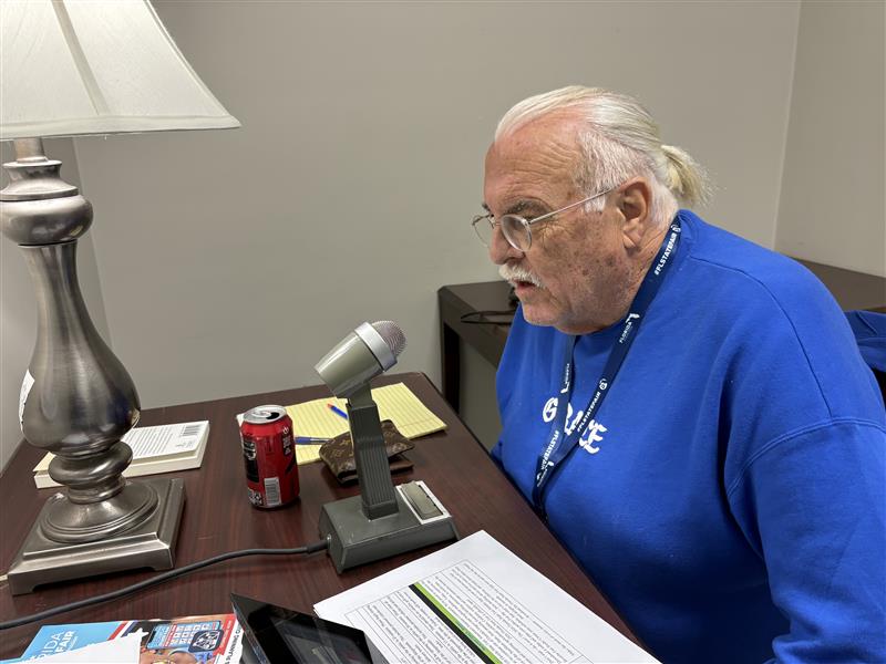 State fair announcer lightning