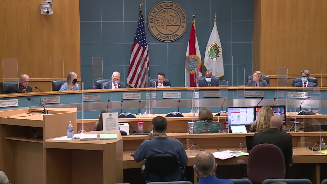 Palm Beach County commissioners meet, July 7, 2020